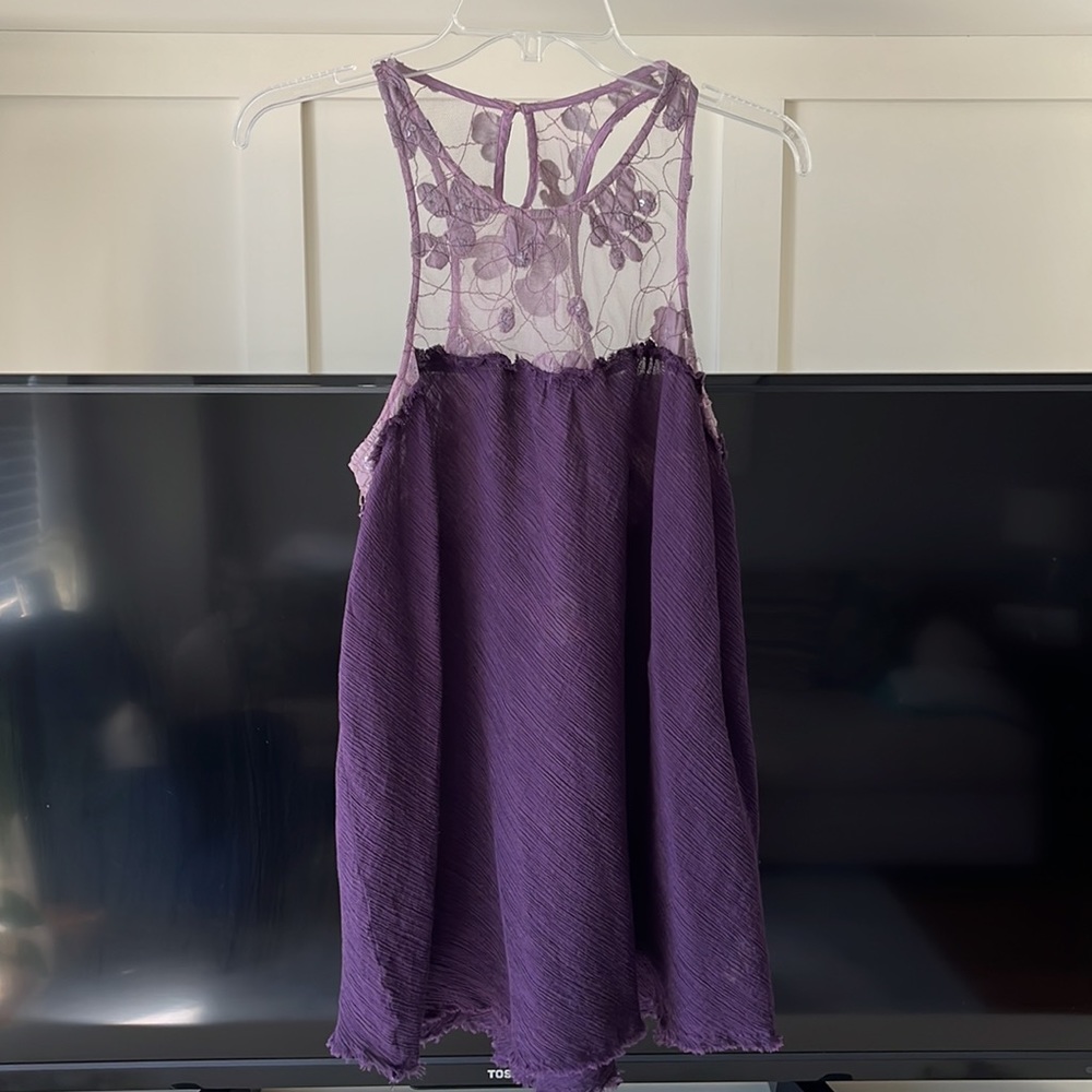 Free People Low-Back Flowy Top